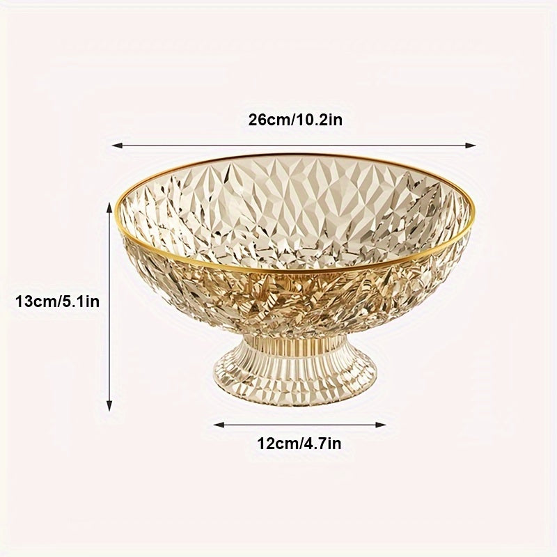 cesta de fruta de plástico con orificios de drenaje para frutas y verduras, cuenco decorativo para frutas secas y caramelos