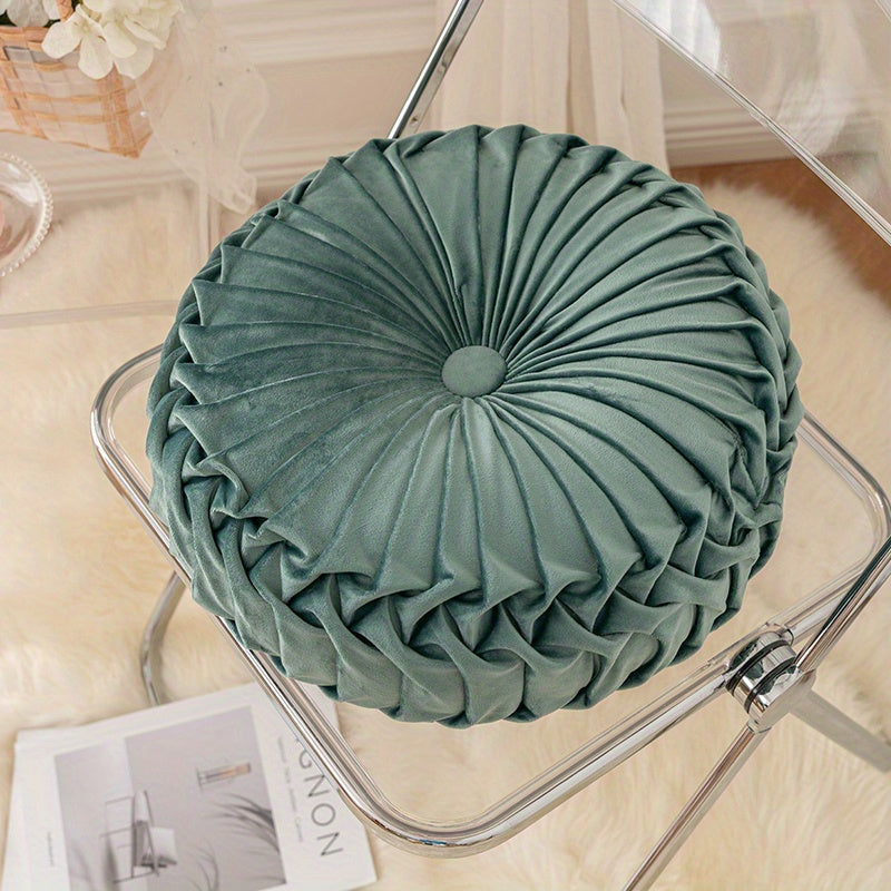 Velvet Pumpkin Pillow for Living Room Decor, Fall Autumn Cushion