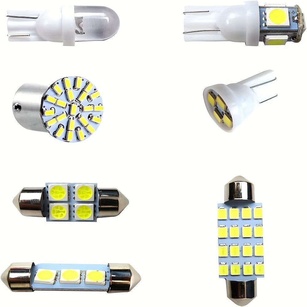 42 dona avtomobil ichki LED chiroq to'plami, oq, 12V, energiya tejovchi, oson o'rnatish