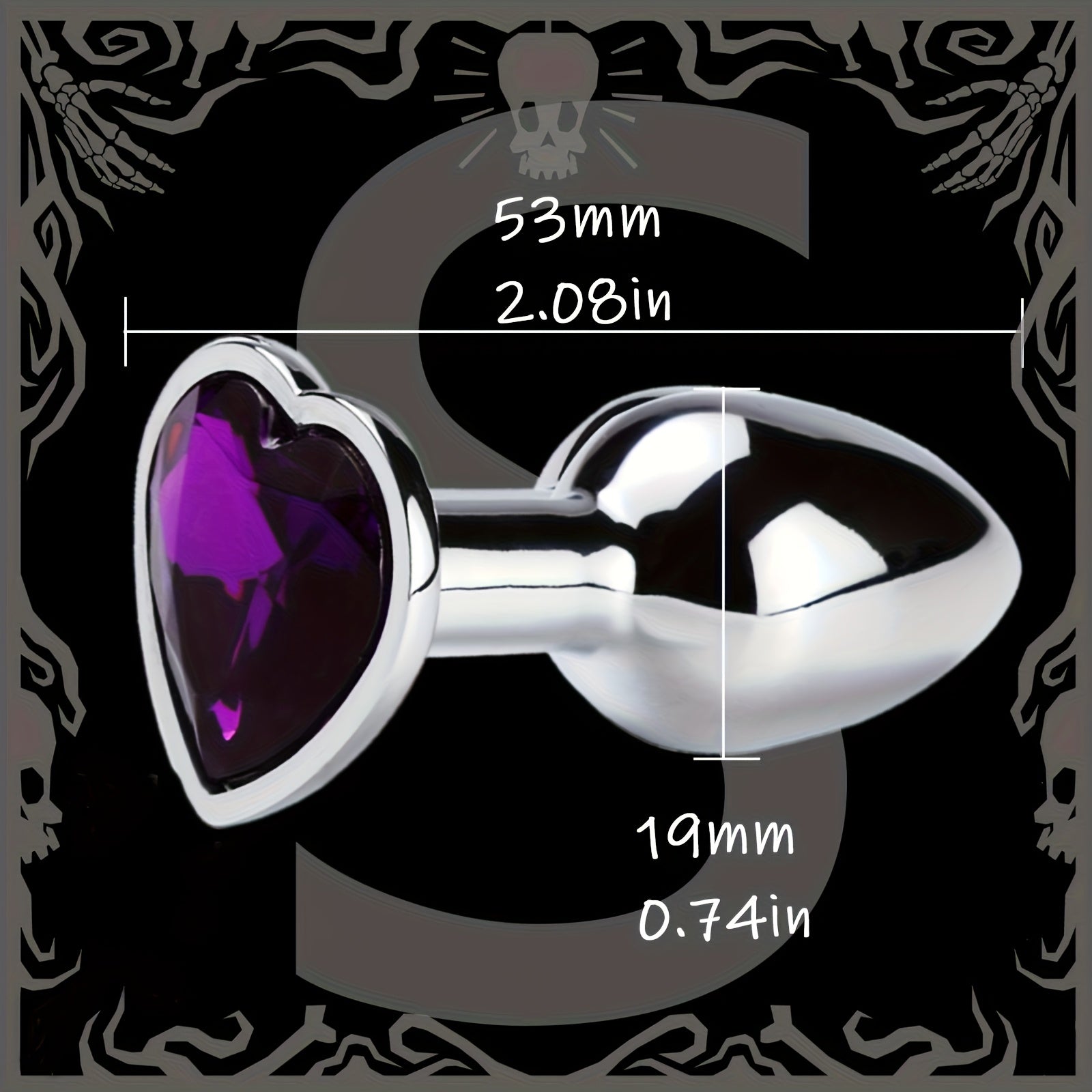 Adult Unisex Gold Synthetic Gemstone Anal Plug for Beginners, Butt Plug