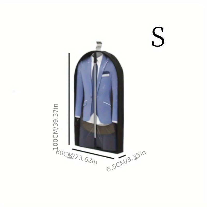 Gran funda de ropa de PVC transparente con cremallera para protección contra polvo y humedad