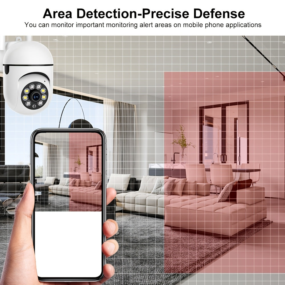 1080P WiFi Security Camera with Night Vision Two-Way Audio Pan Tilt Zoom Motion Tracking Indoor Outdoor