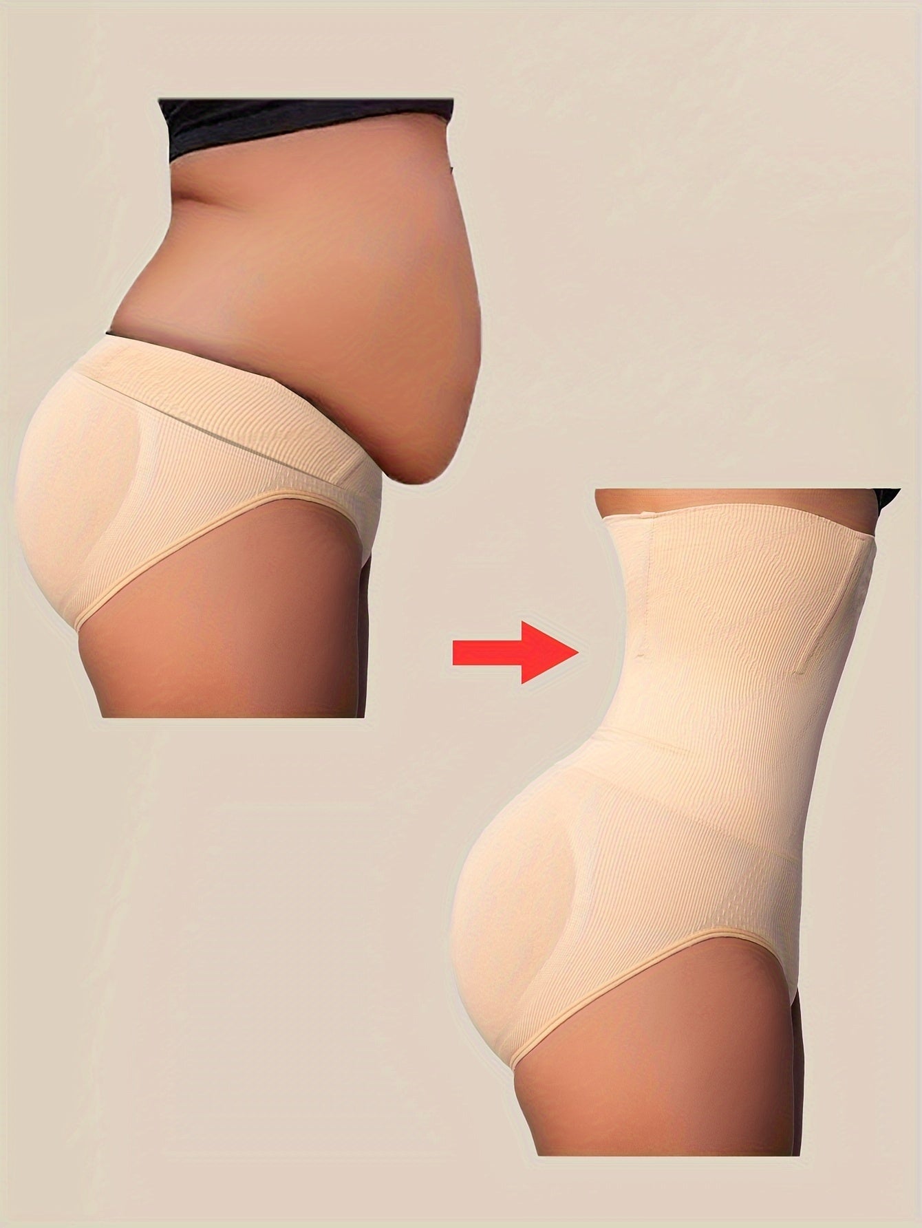 Women's High Waist Shaping Panties Nylon Spandex Tummy Control Butt Lifter