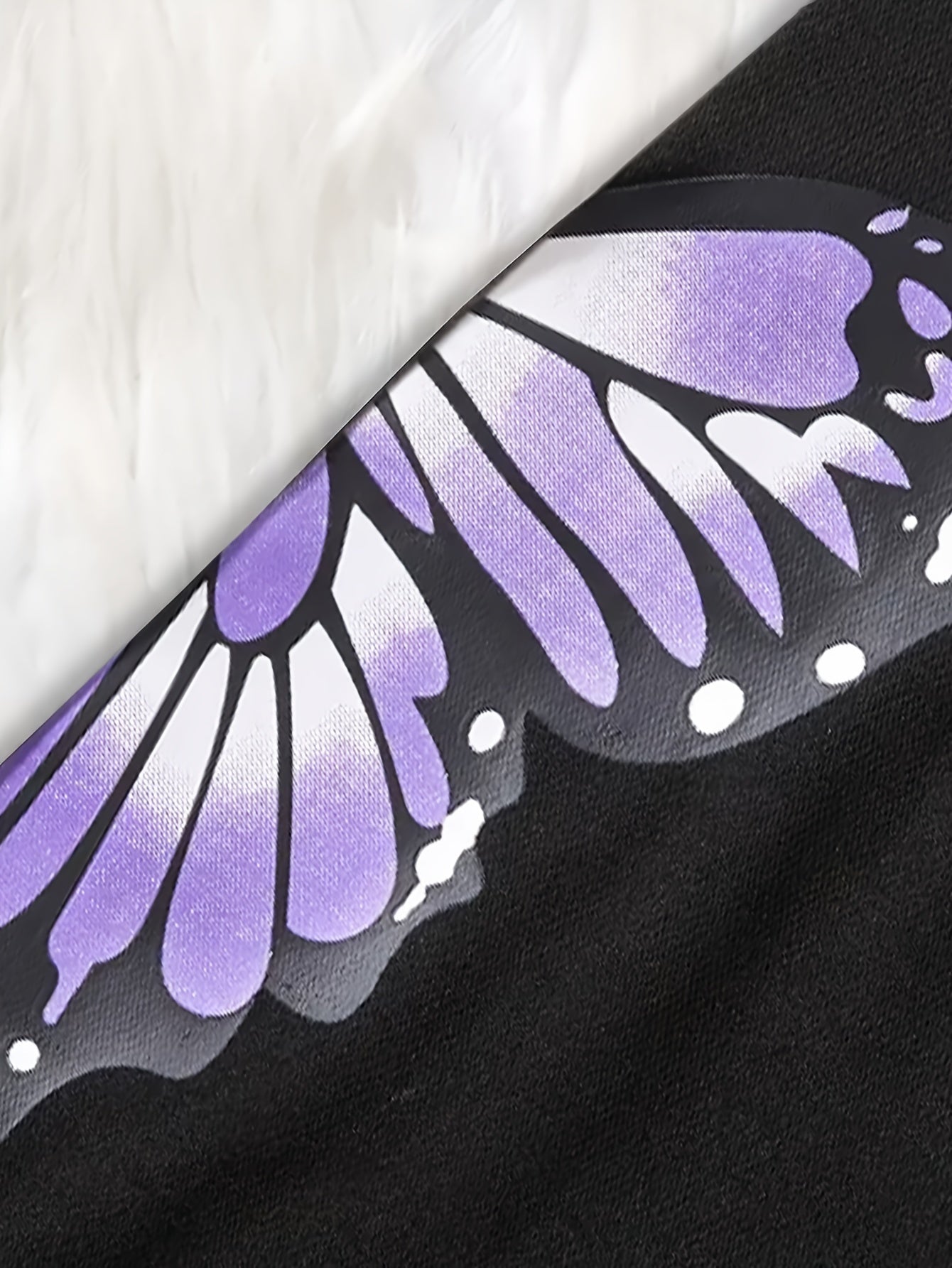 Conjunto de vestido púrpura para niñas con diseño de mariposa para ropa de exterior en primavera y otoño