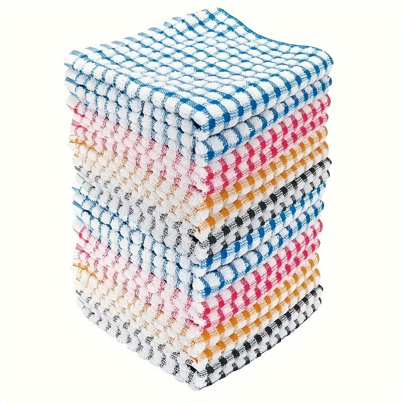 Set of 5 Cotton Kitchen Towels Reusable Dish Cloths Absorbent Hand Wash Only