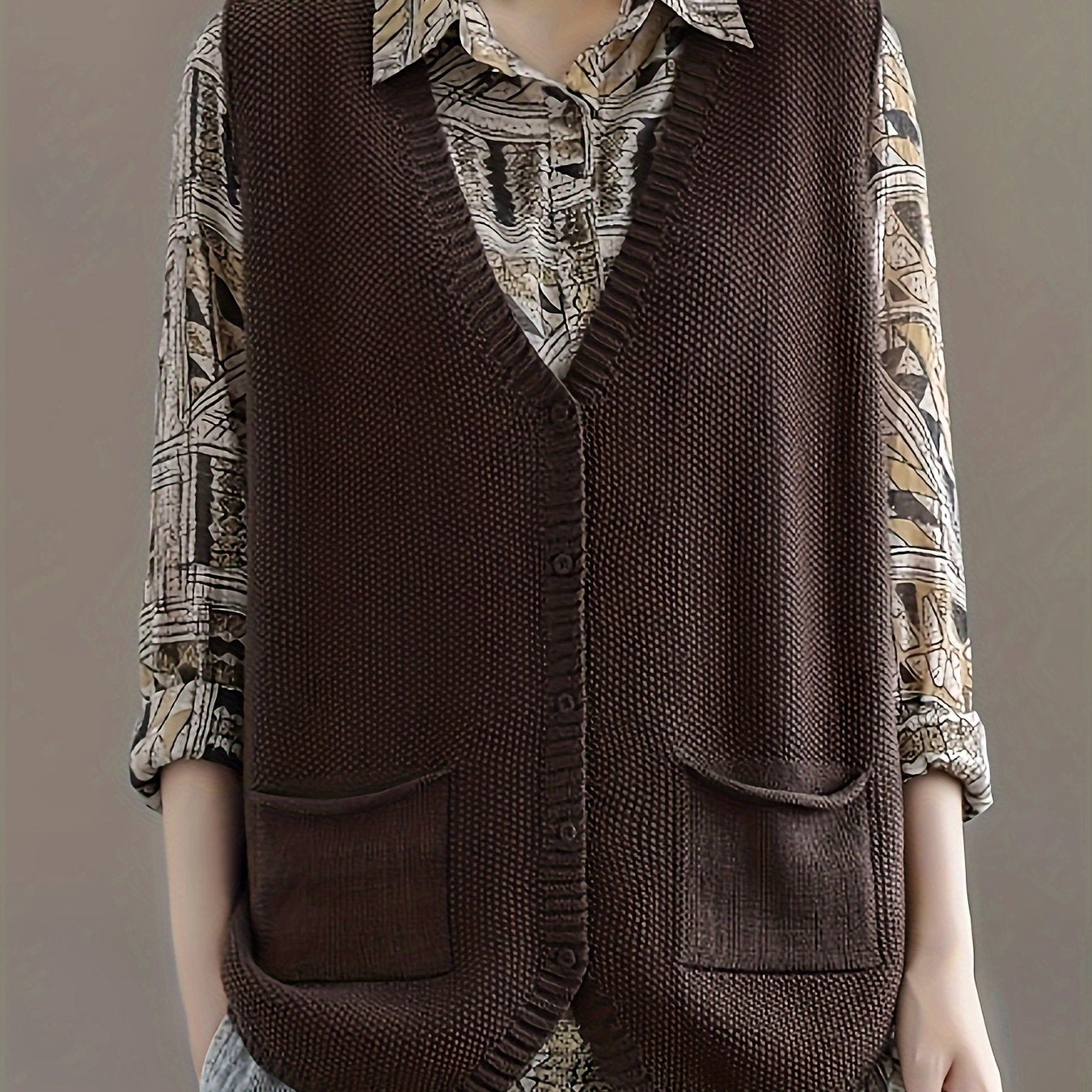 Men's Acrylic Crew Neck Sweater With Zipper Breathable Soft Spring Autumn