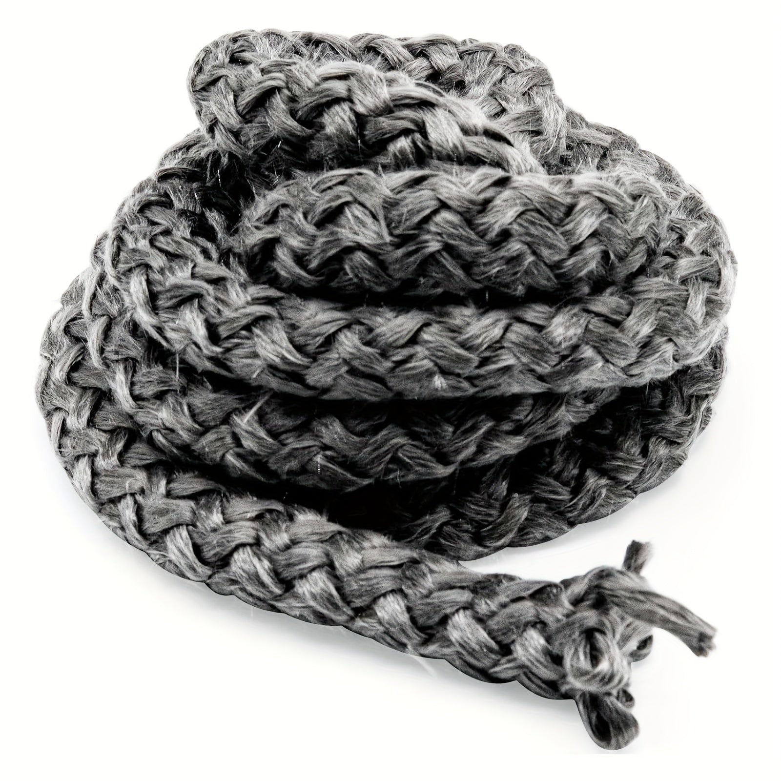 Fireplace Door Seal Rope 3/4 Inch x 7 Feet Graphite-Impregnated Fiberglass