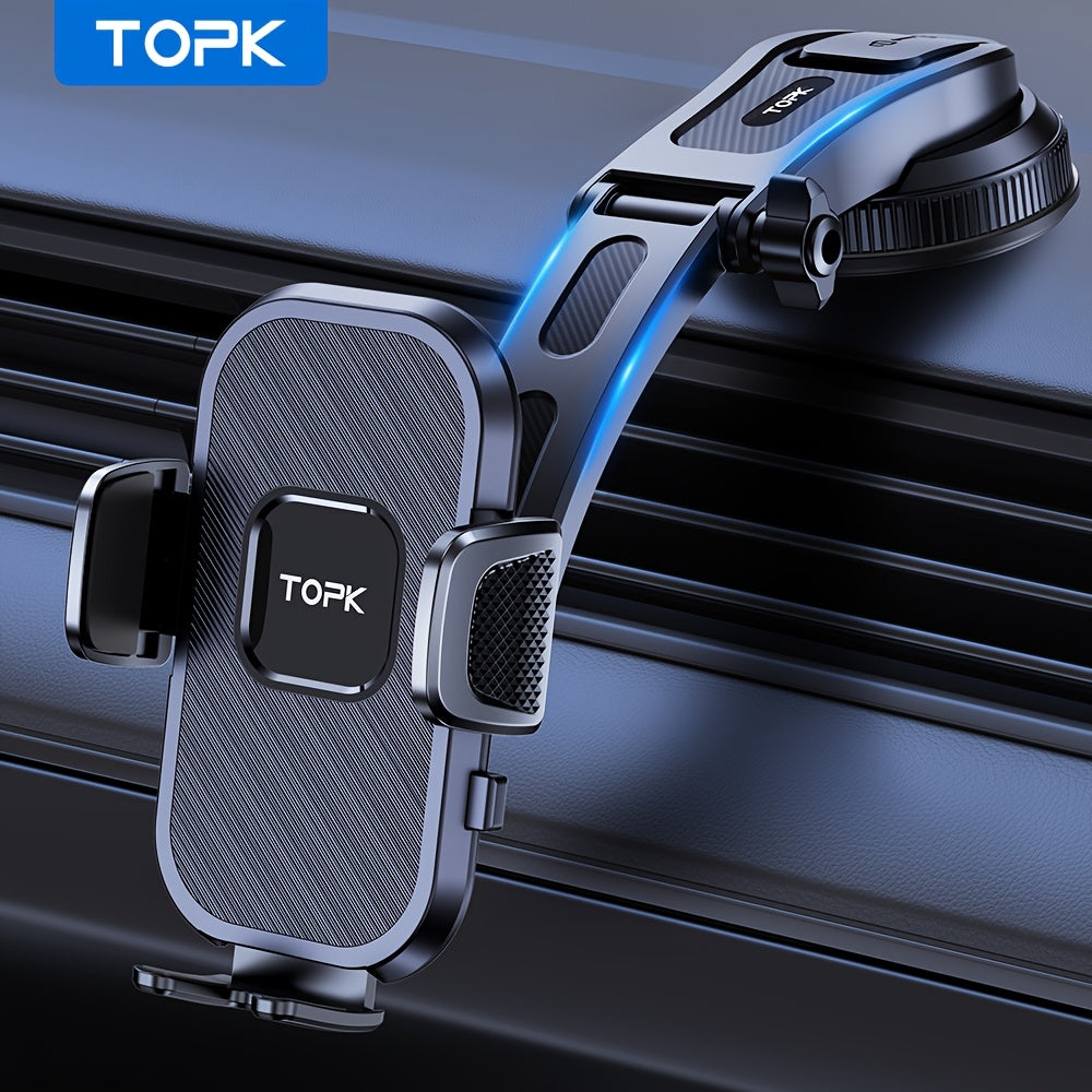 Adjustable Car Phone Holder Mount for Dashboard Waterproof Compatible with All Phones