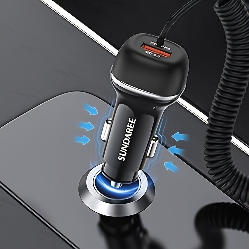 Universal Car Charger USB C 51W Fast Charging Power Adapter