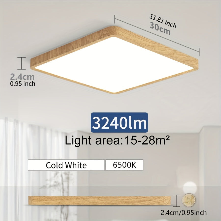 Modern Nordic LED Ceiling Light 24W 36W Ultrathin Square Indoor Living Room Bedroom