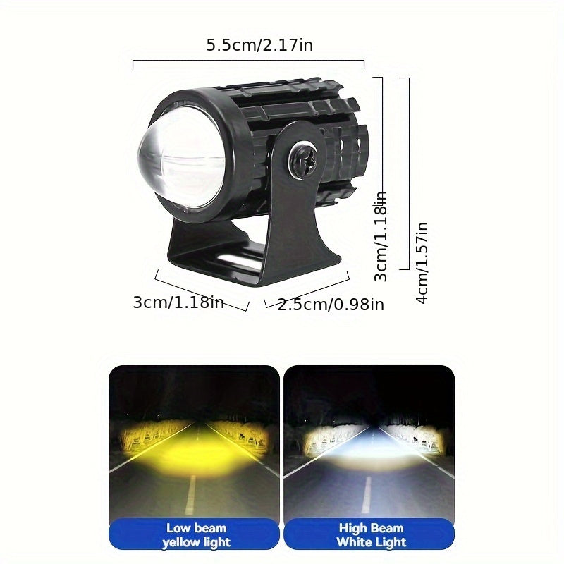 Motorcycle LED Lights Dual Color with Control Switch for Vehicle Use