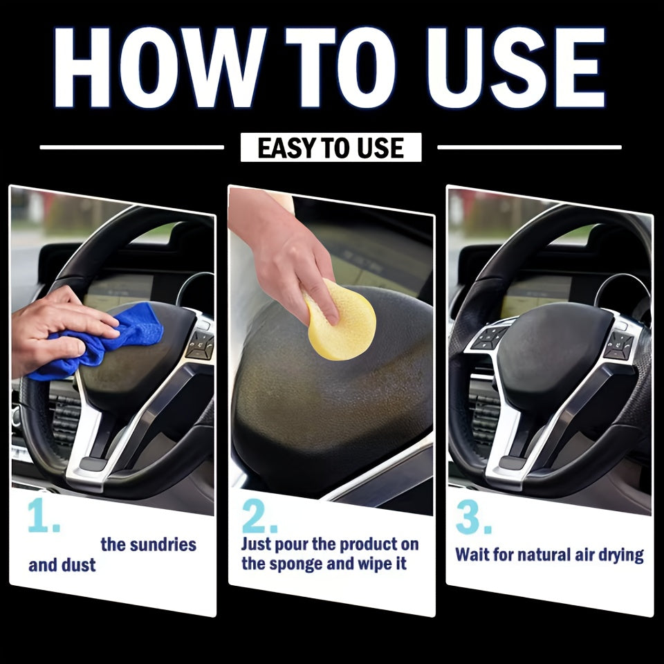 Воск для ухода за салоном автомобиля, восстановление кожи и пластика, 160 г