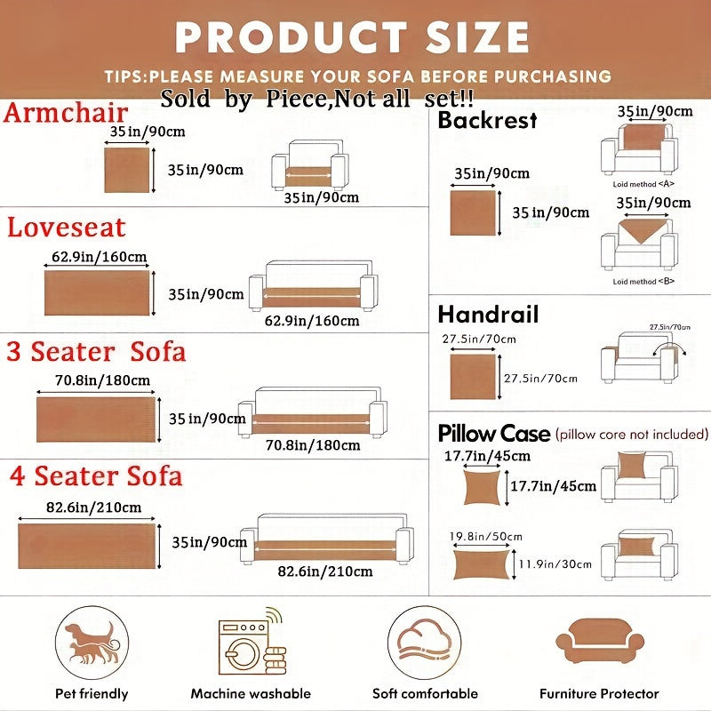 Роскошная плюшевая накидка на диван, противоскользящая, для домашних животных, защита для гостиной