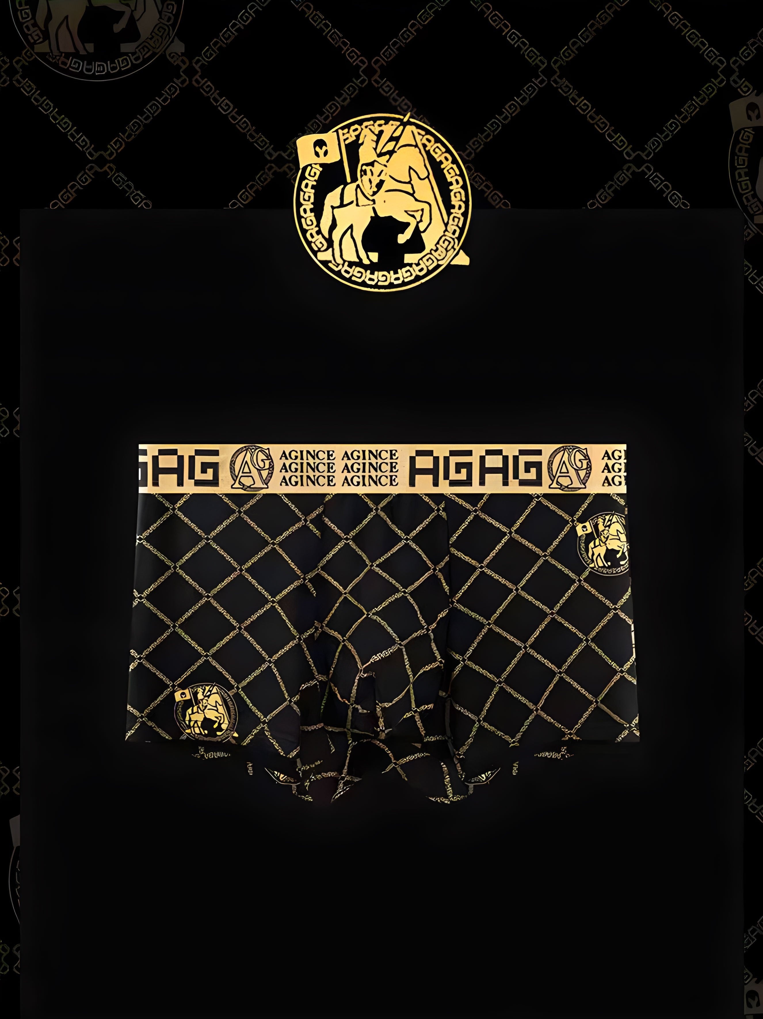 4 dona erkaklar uchun boxer shortlari, yuqori cho'ziluvchan polyester mato bilan, havo o'tkazuvchi va teriga do'st, tasodifiy qisqa uslubda chiziqli naqsh bilan.