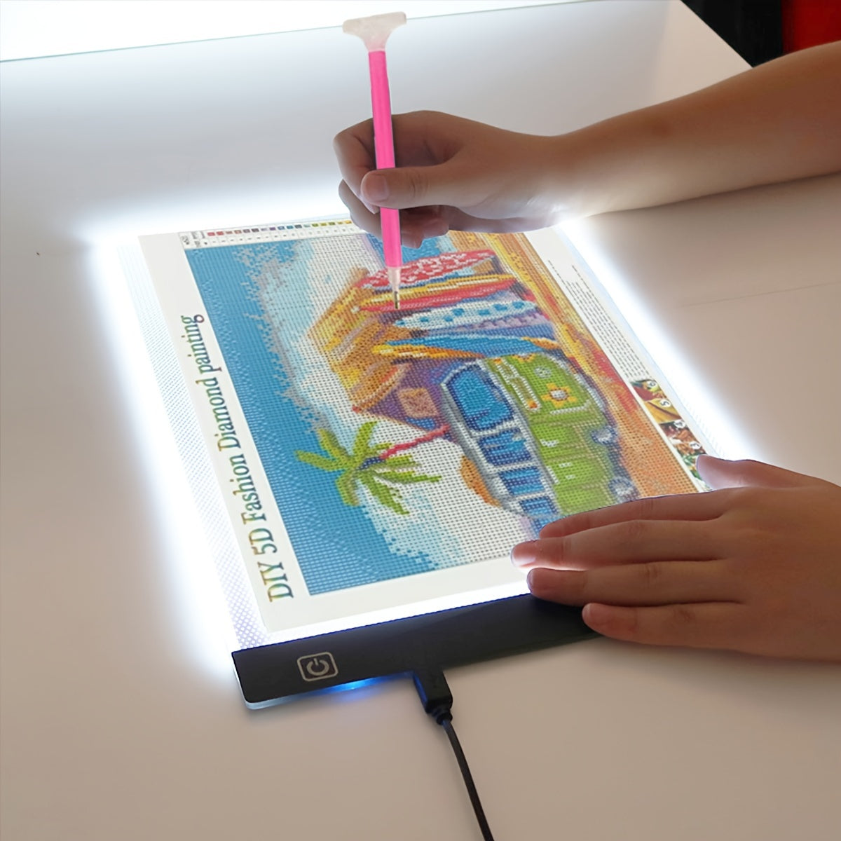Acrylic LED Drawing Light Pad with Dimmable Levels in A5 A4 A3 Sizes for Art and Learning