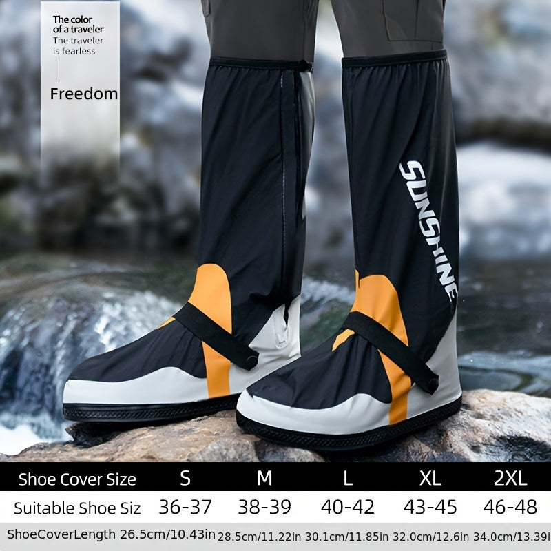 Reflective Waterproof Shoe Covers for Men and Women Non-Slip Rain Boot Protectors