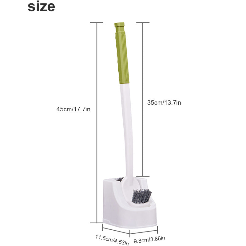 Toilet Brush Set with Adjustable Handle Wall Mount Bathroom RV Cleaning