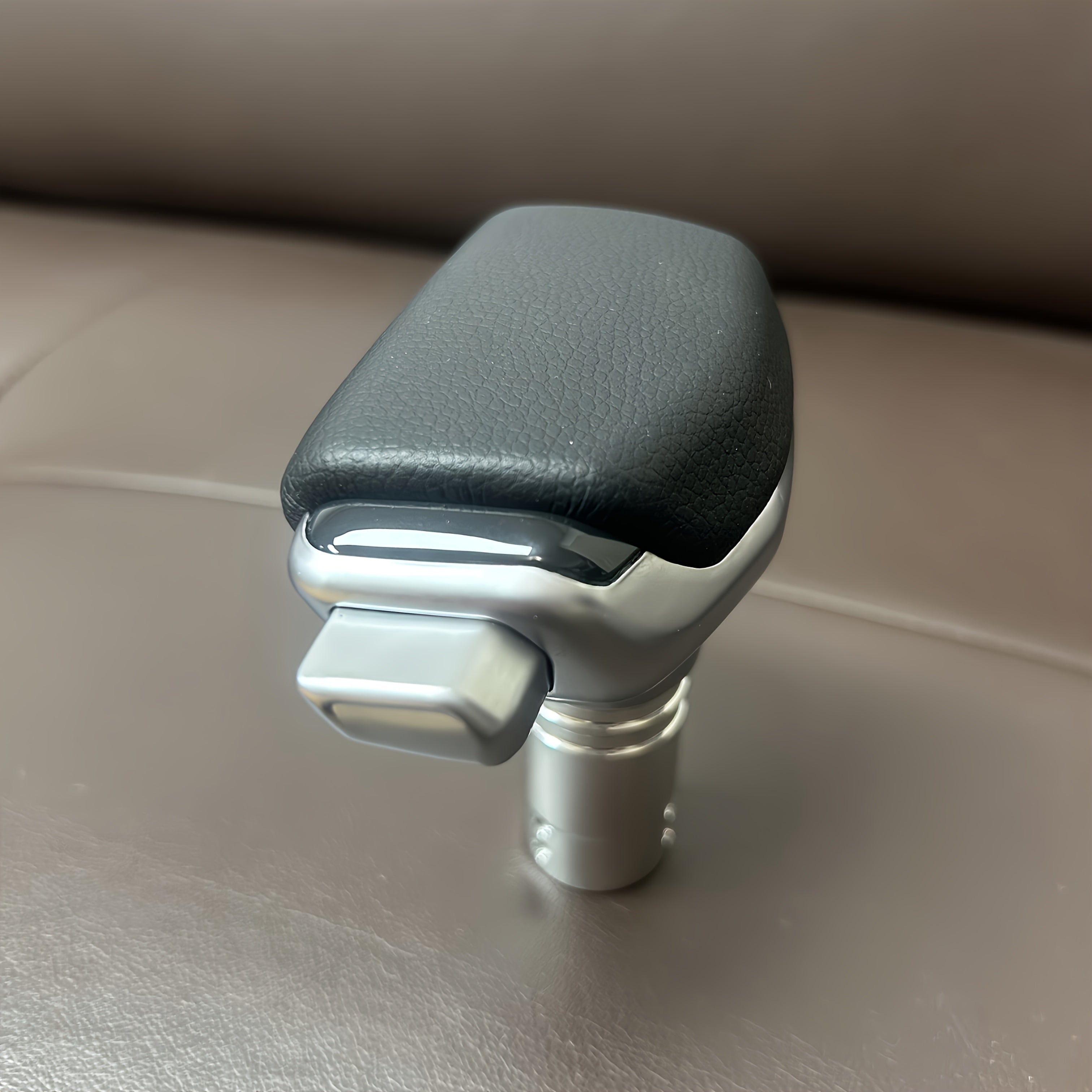 Leather Gear Shift Knob for Automatic Transmission, Universal Car Accessory