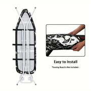 Funda para tabla de planchar con estampado de perro con almohadilla, no eléctrica, fácil de instalar