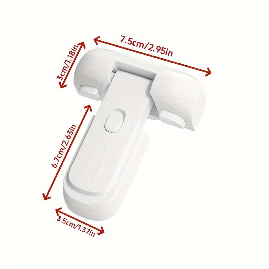 Child Safety Refrigerator Door Lock Non-Toxic Plastic Childproof Latch