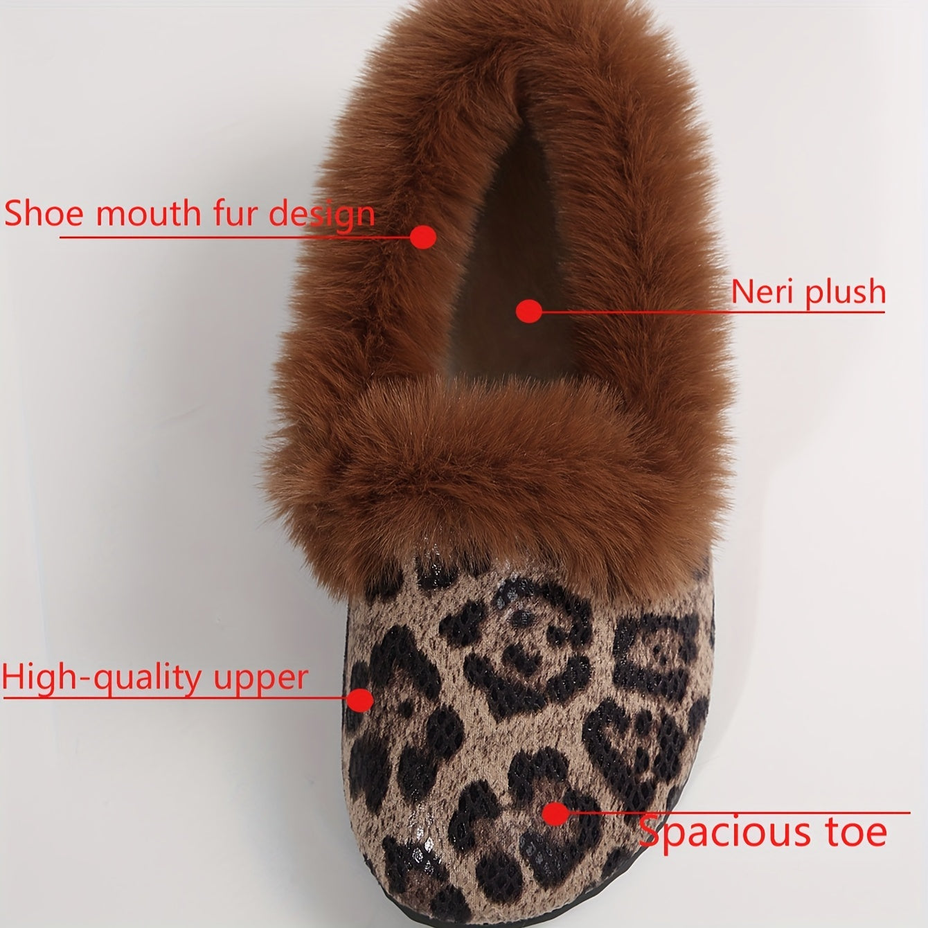 Women's Plus Size Loafers Breathable Lightweight Warm Plush Lining