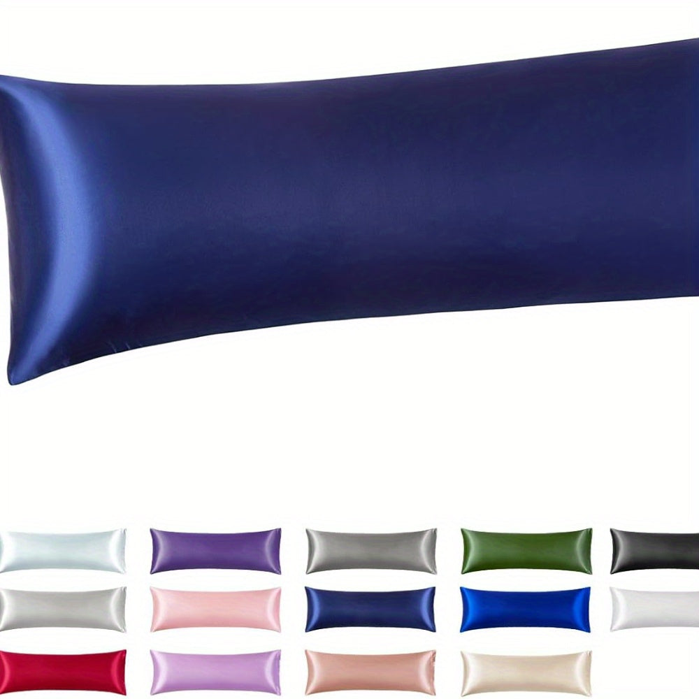 Fundas de almohada de satén negro 20x26 2 unidades, enfriamiento, cuidado del cabello sin frizz