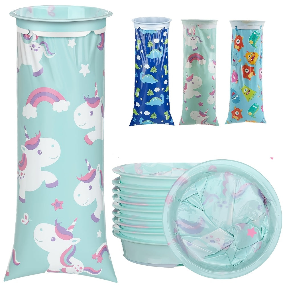 10pcs Kids Travel Vomit Bags Disposable Nausea Emesis Bags Leak Proof