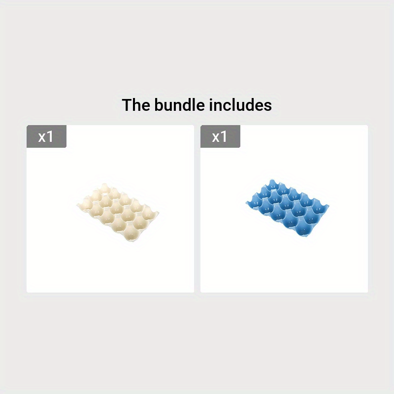 Egg Storage Box Stackable 15-Grid Refrigerator Egg Protector Kitchen Accessories