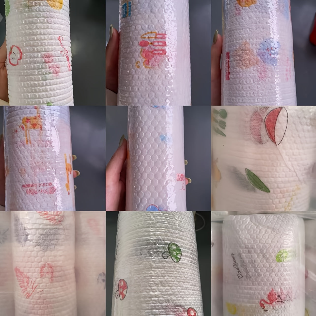 Получите 400 штук сверхбольших одноразовых кухонных полотенец - моющихся и многоразовых, не липких к маслу, посудомоечных тряпок с веселым мультяшным дизайном для легкой уборки дома - с быстрой доставкой!