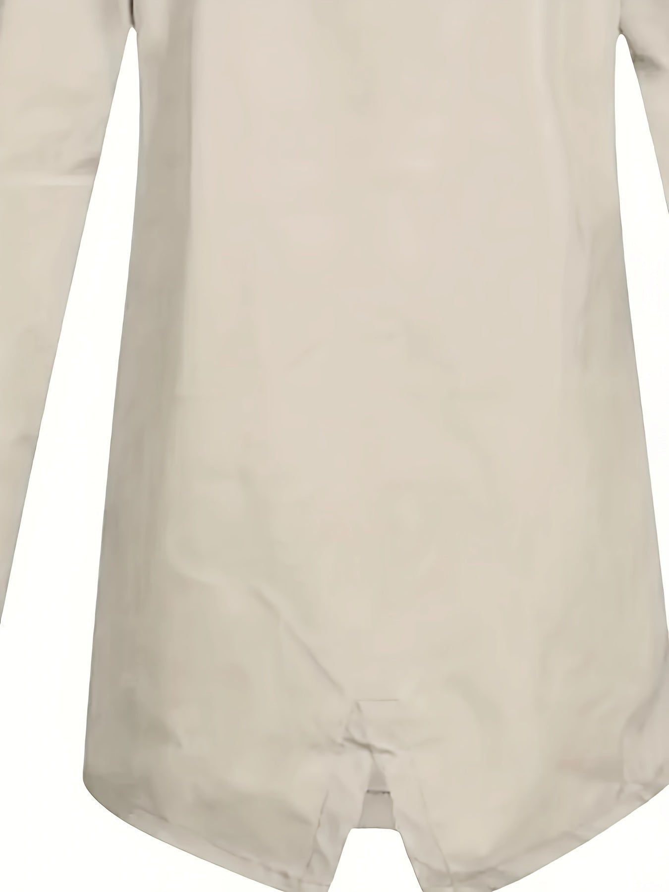 Plus Size Women's Solid Polyester Hooded Zip Front Coat for Fall Winter