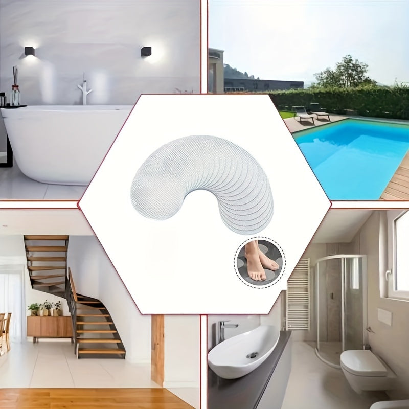 Large Non-Slip Bathroom Safety Stickers for Shower Stairs Floors 6 or 12 Pack