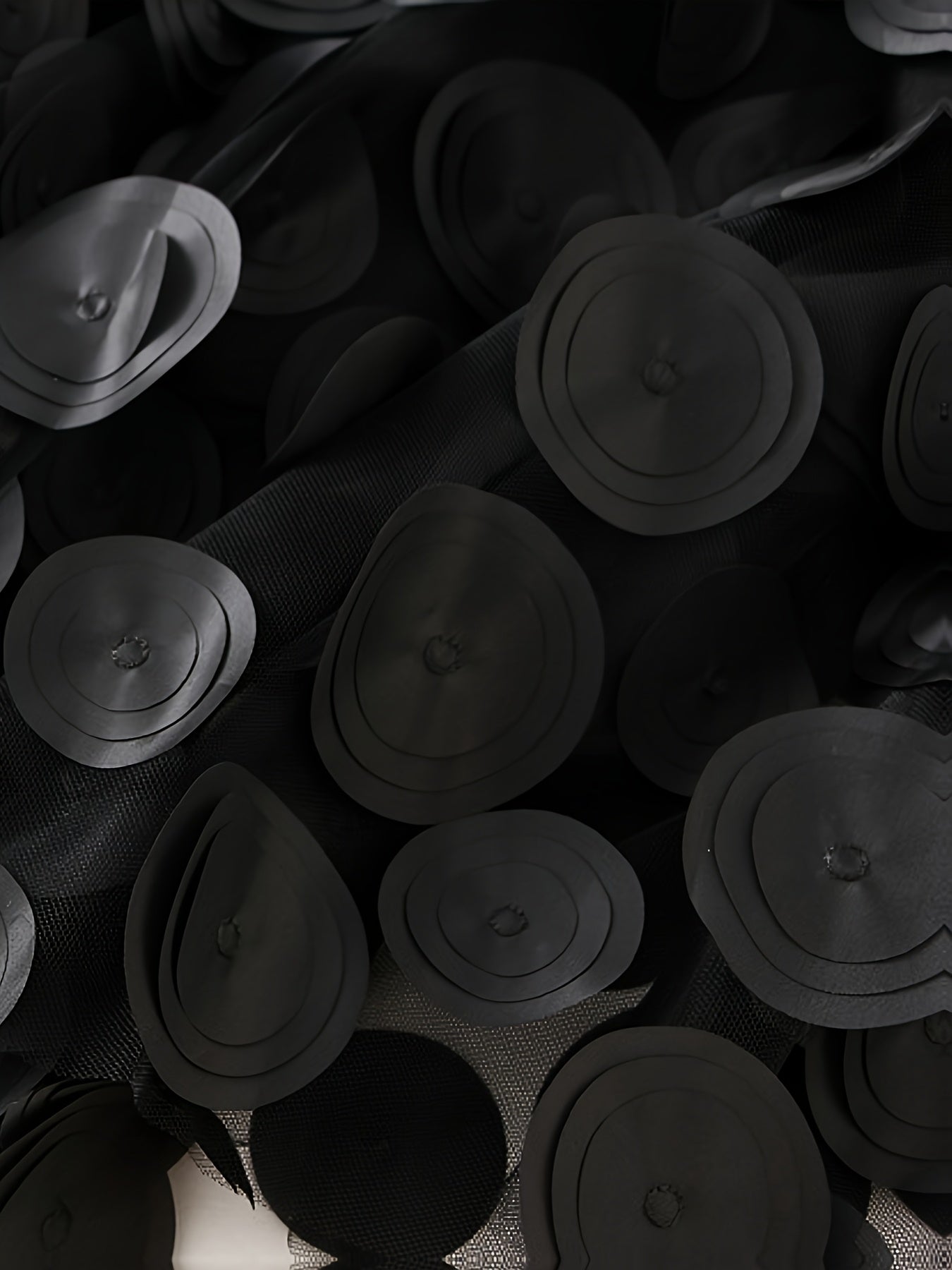 Women's High-Waist A-Line Skirt With 3D Dot Tulle Plus Size Elegant