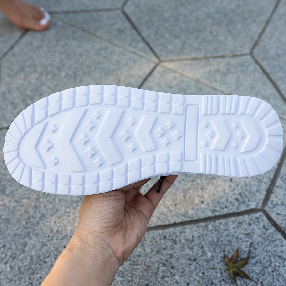 Women's Black Breathable Slip-On Flat Sneakers with Elastic Straps