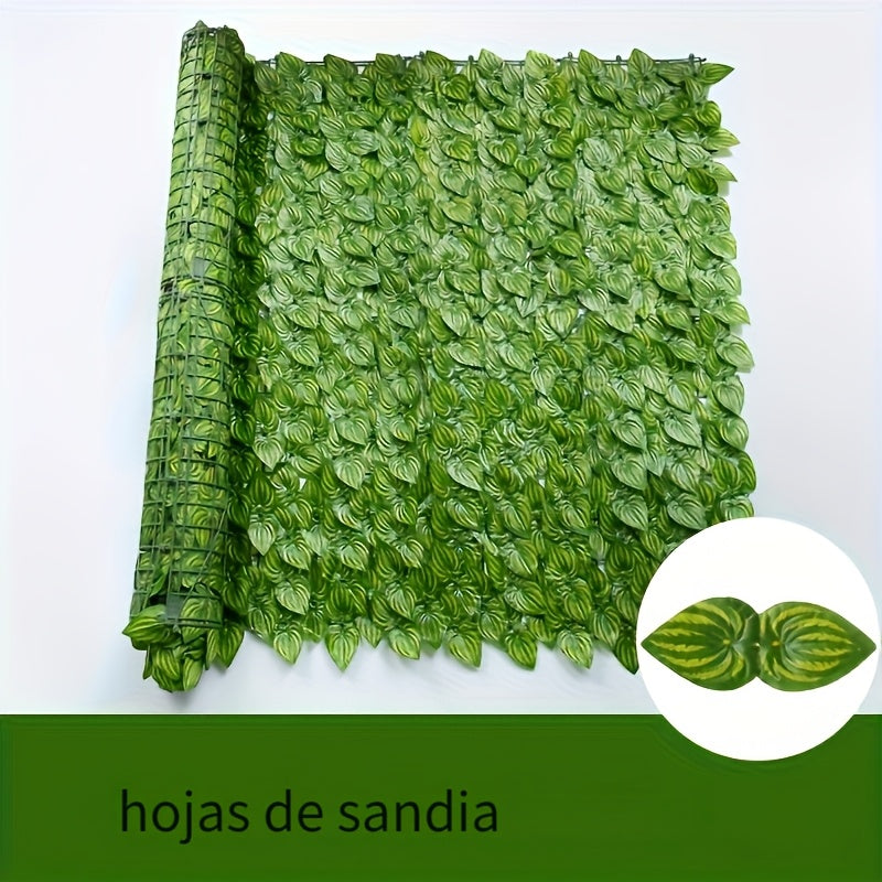 Sun'iy ivy maxfiy devor ekranlari tashqi plastik yashil o'simliklar uchun uy va bayram bezaklari