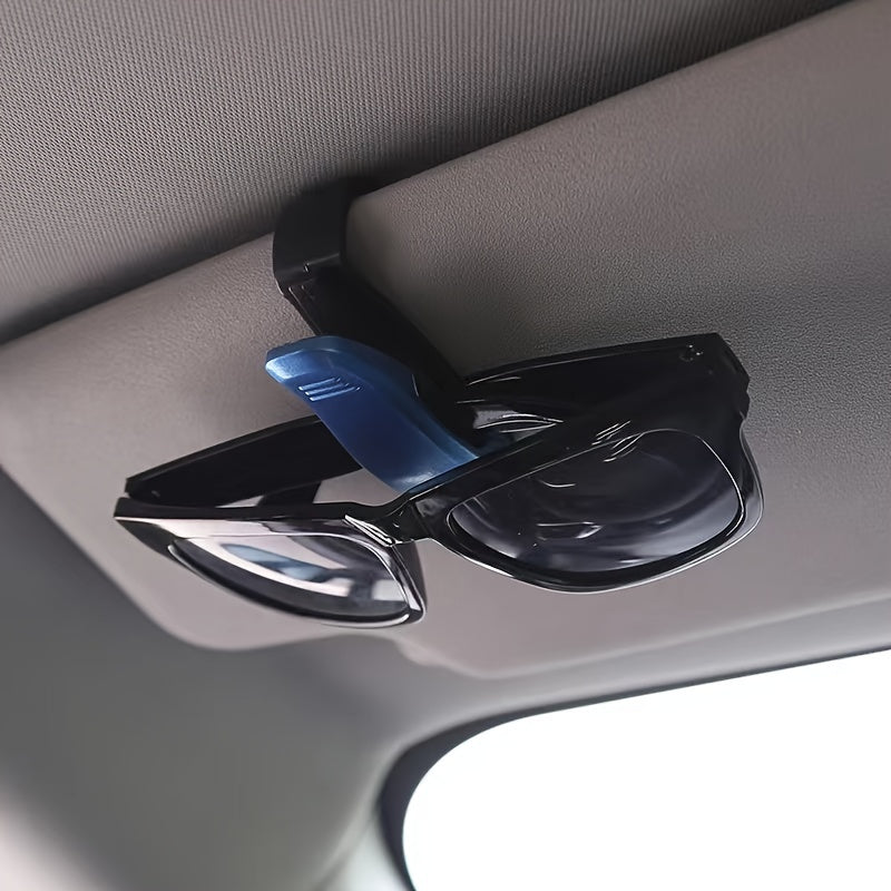 Car Visor Glasses Holder Clip ABS Resin Black Blue White Red Vehicle Organizer