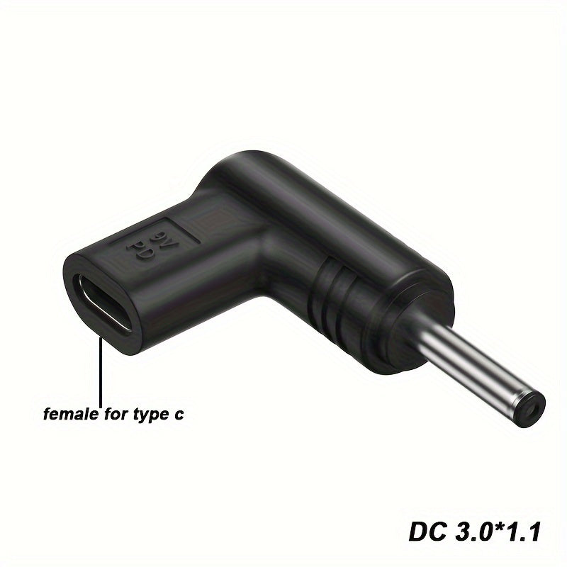 USB C PD dan DC Quvvat Ulanishi Type C ni DC Jack ga aylantiradi, router, planshet va noutbukni universal 9V chiqishi bilan zaryadlash uchun.