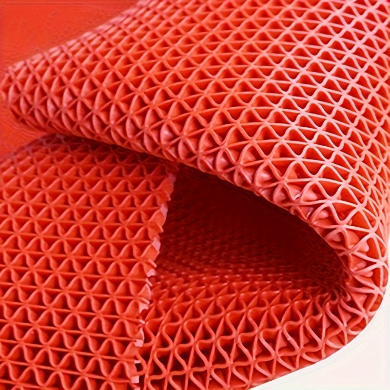 PVC Bath and Shower Safety Mat Waterproof Anti-Slip Geometric Design Easy to Clean