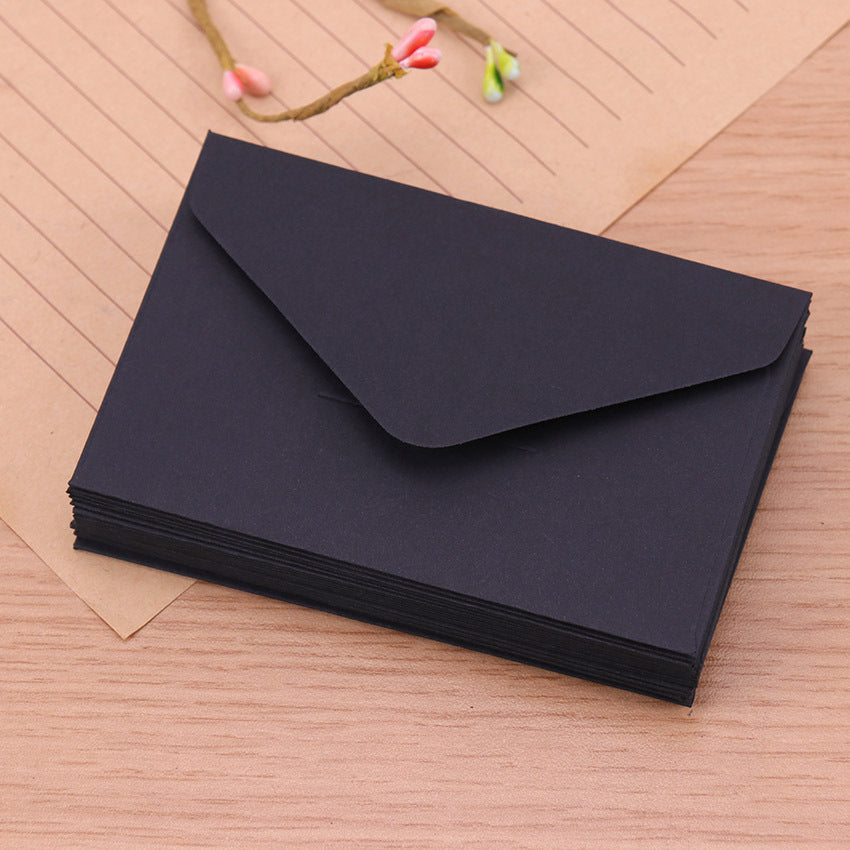 20pcs White Black Kraft Paper Window Wedding Envelopes Gummed Gift Invitation