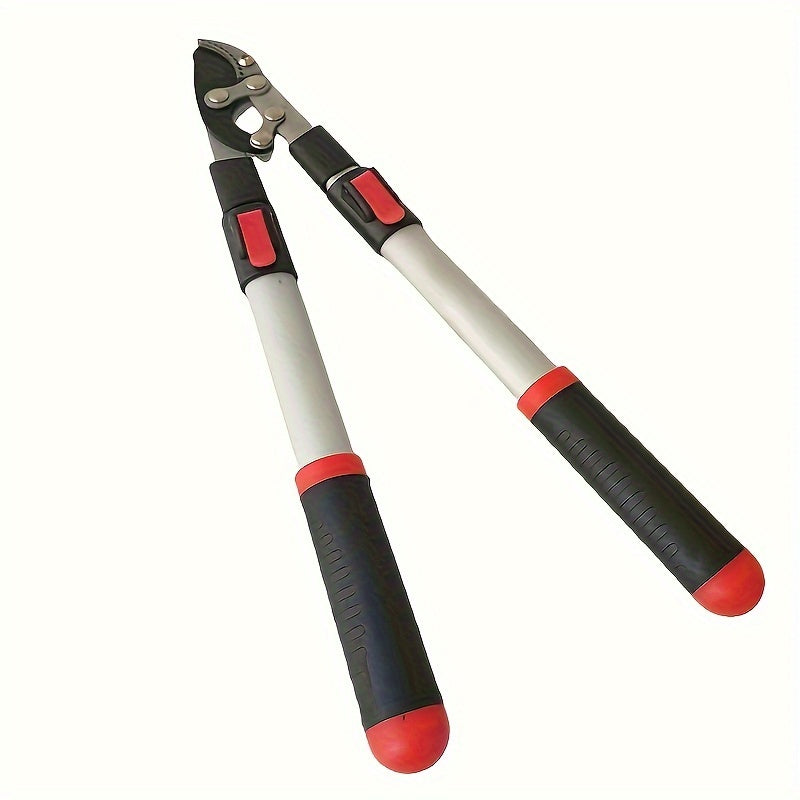 Extra Long Handle Thick Branch Pruning Shears with Retractable Rubberized Handle