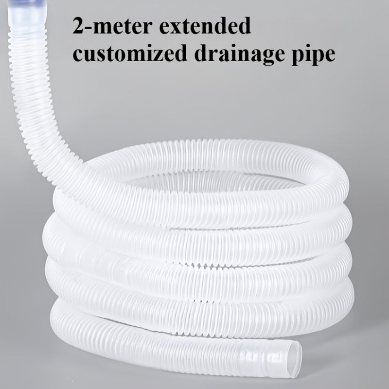 Wall-mounted AC cleaning kit with dust cover water bag and tools durable teal plastic