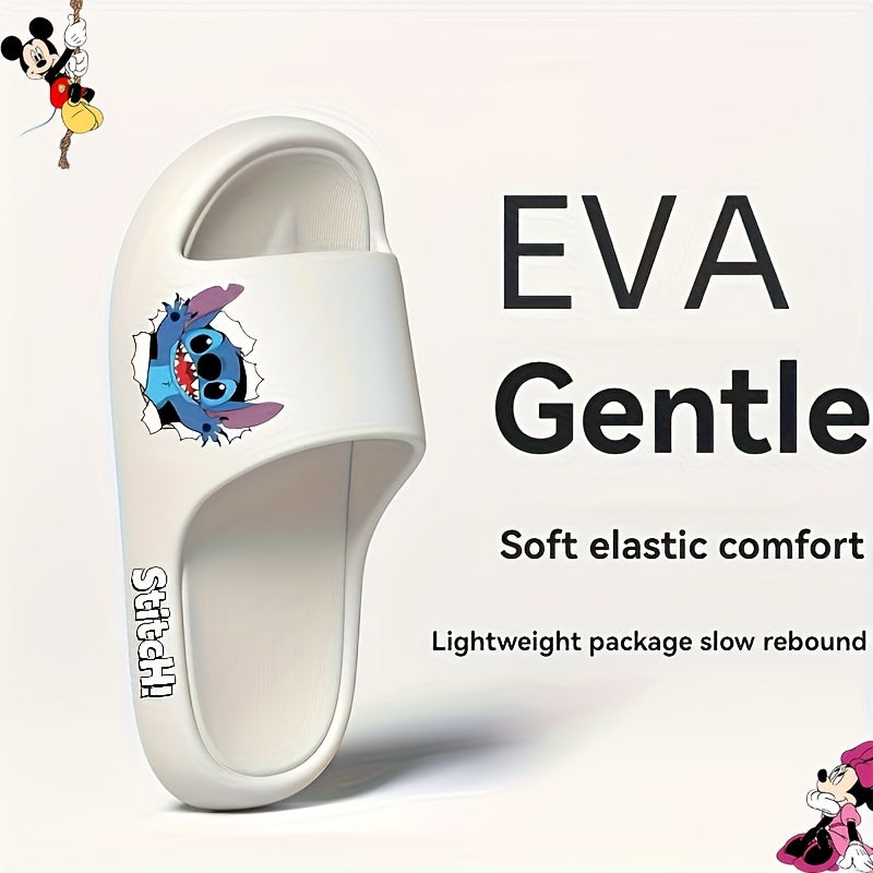 Унисекс мультяшные тапочки дышащие мягкая подошва открытый носок повседневная обувь