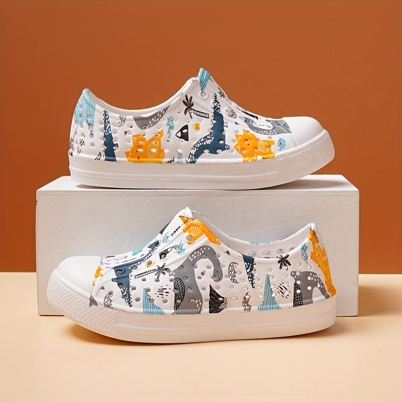 Zapatillas de dibujos animados para niños para niños y niñas, sandalias ligeras antideslizantes para verano, slip-on