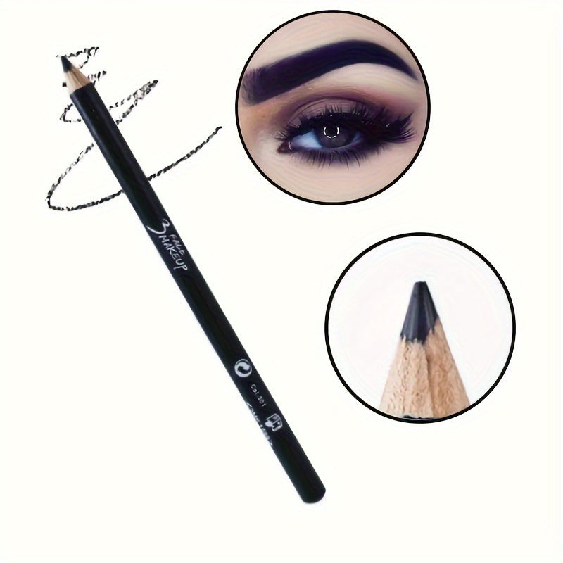 Lápiz de delineador de ojos impermeable para mujer de larga duración y a prueba de manchas