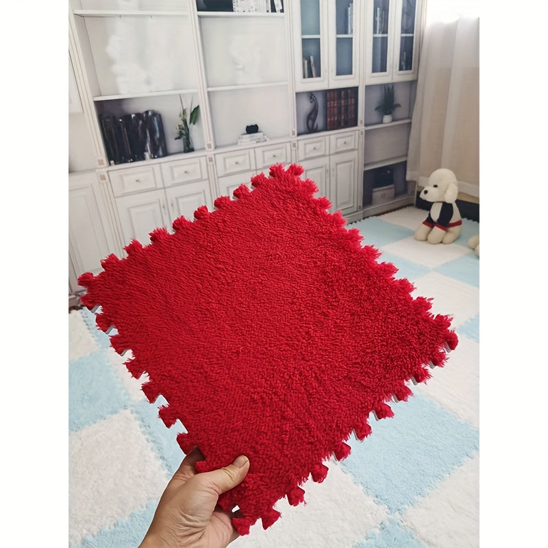 Interlocking Foam Floor Mat Set 5-30 Pieces Anti-Slip Plush Carpet Seat Rug