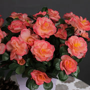 Искусственные азалиевые гирлянды с 21-цветковыми пластиковыми стеблями для уличного декора.