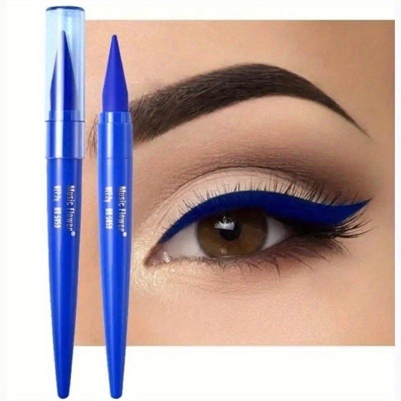 Long-Lasting Matte Blue Eyeliner Gel Waterproof Smudge-Proof for Women