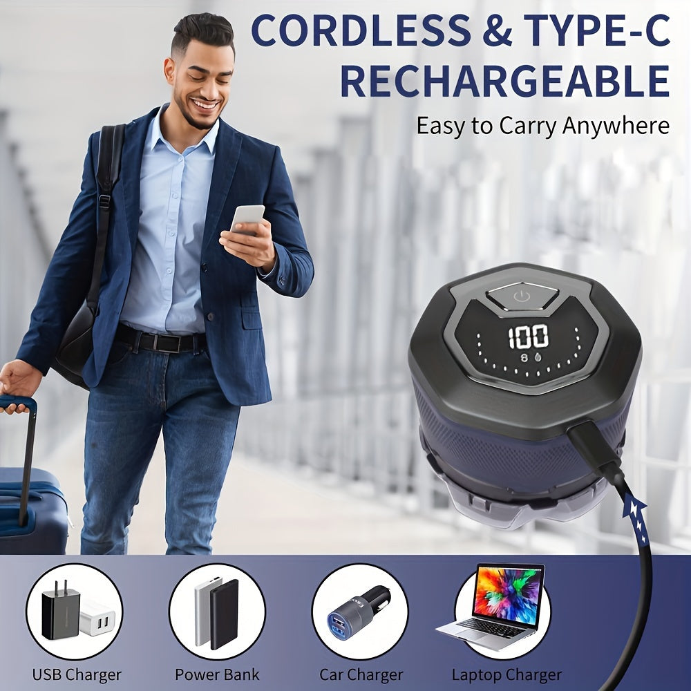 Men's Electric Shaver Wet Dry Rechargeable with Floating Blade Head