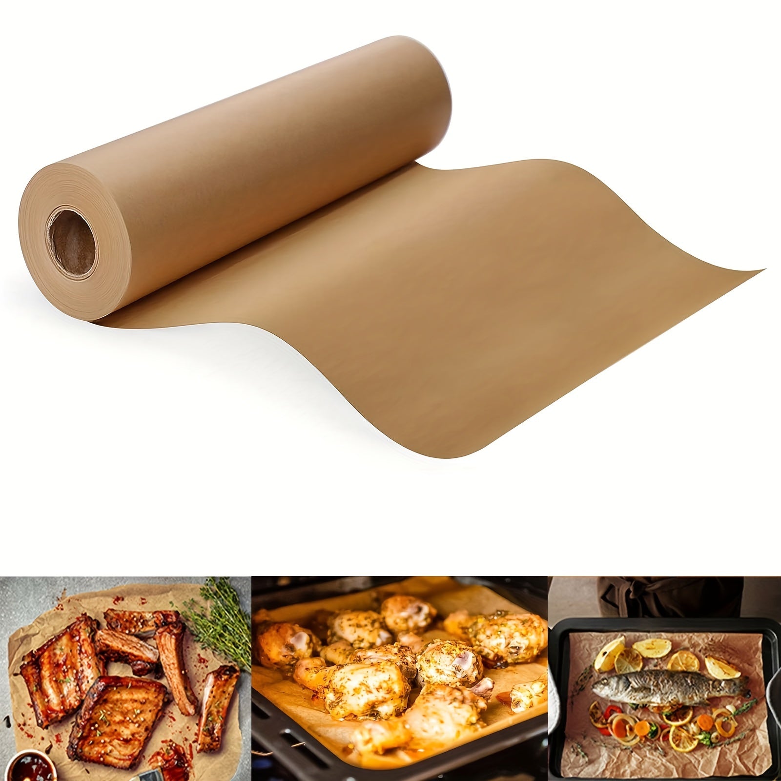 Non-Stick Parchment Paper Roll for Baking Cooking Grilling Air Frying