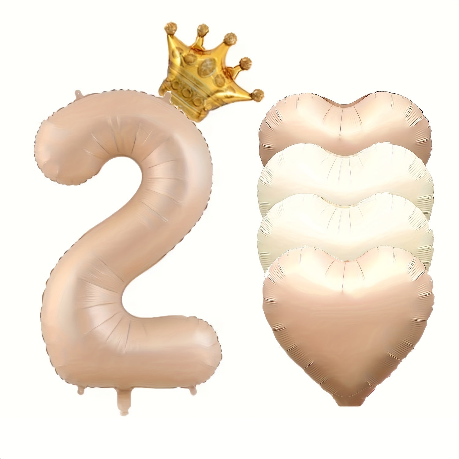 Tug'ilgan kunlari va tadbirlar uchun 6 ta raqamli folga baloni to'plami