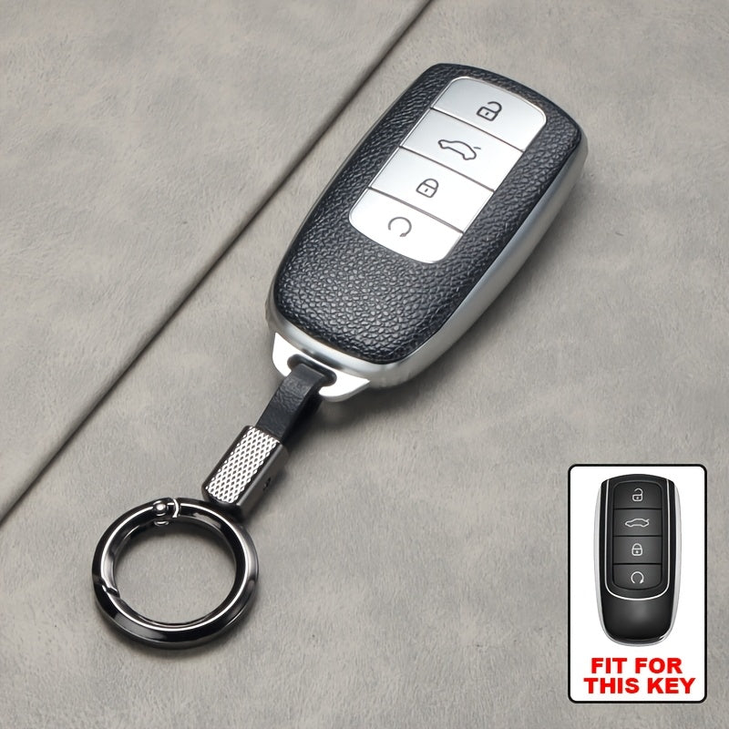 Soft TPU Keychain Protective Cover for Car Keys Full 360° Protection Durable Clear Car Key Shell